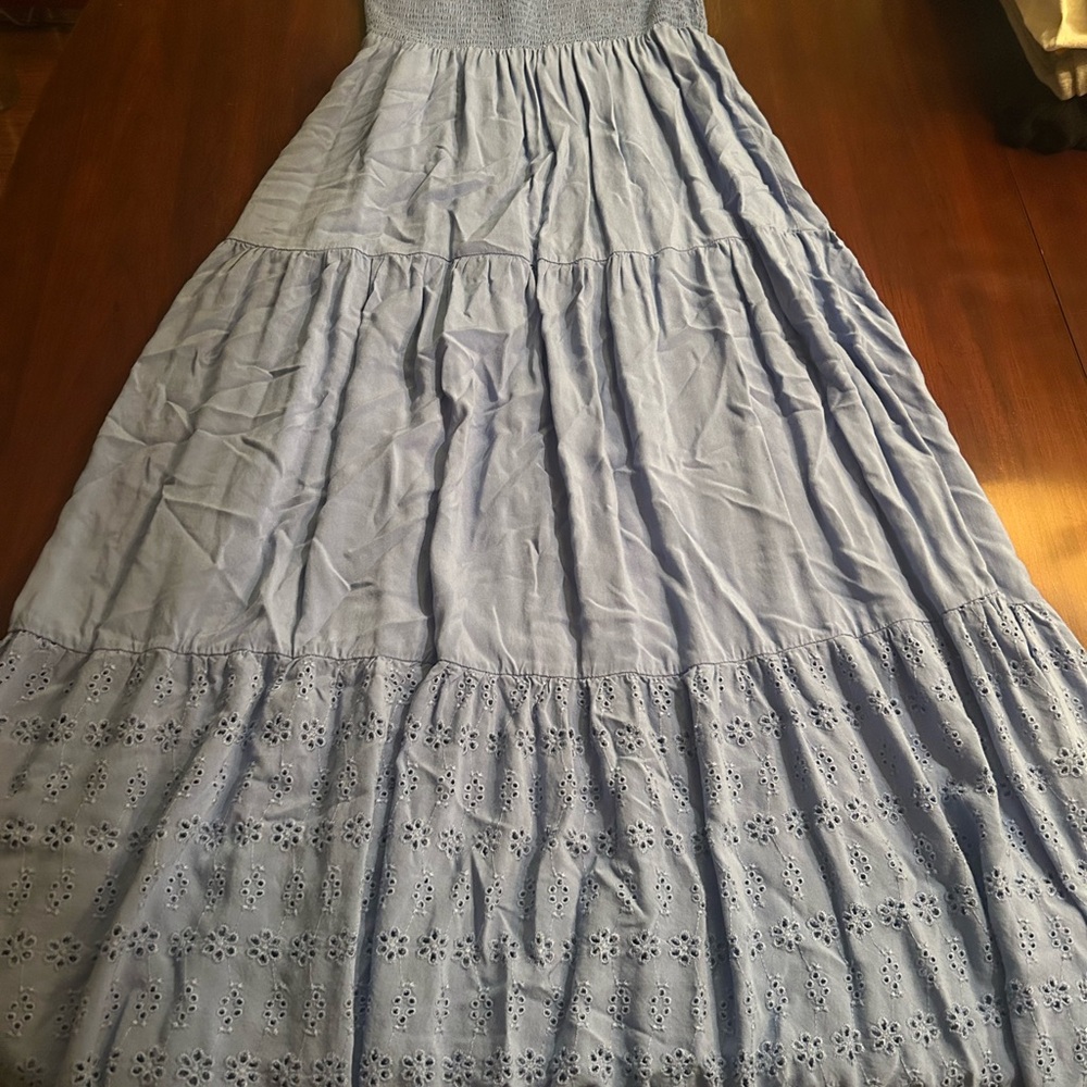 Maurices Light Blue Maxi dress